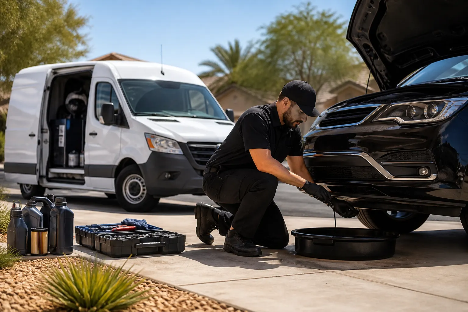 Mobile oil change in Las Vegas